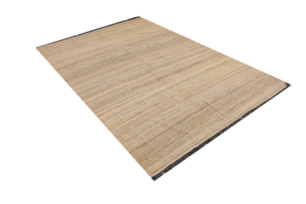 Tan Kilim 5' 9 x 8' 3 - No. 39529 - ALRUG Rug Store