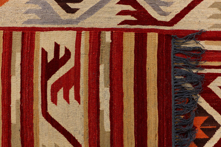 Multi Colored Kilim 7' x 9' 11 - No. 39533 - ALRUG Rug Store