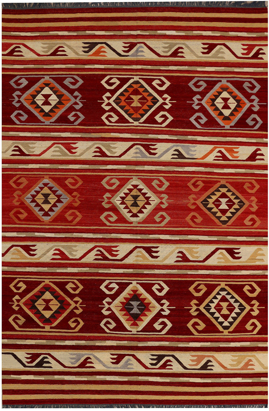 Multi Colored Kilim 7' x 9' 11 - No. 39533 - ALRUG Rug Store
