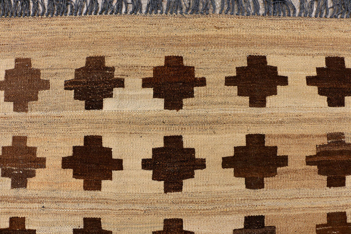 Tan Kilim 4' 6 x 6' 5 - No. 39534 - ALRUG Rug Store