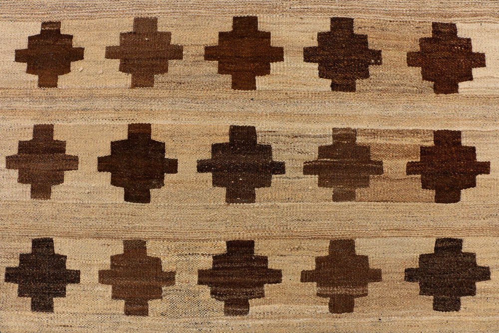 Tan Kilim 4' 6 x 6' 5 - No. 39534 - ALRUG Rug Store