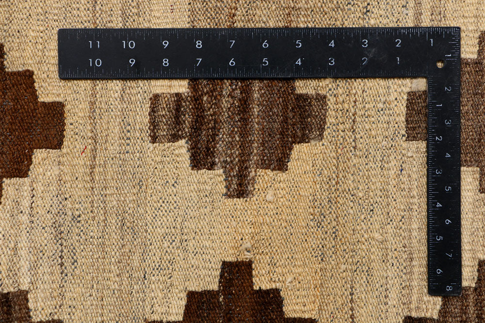 Tan Kilim 4' 6 x 6' 5 - No. 39534 - ALRUG Rug Store