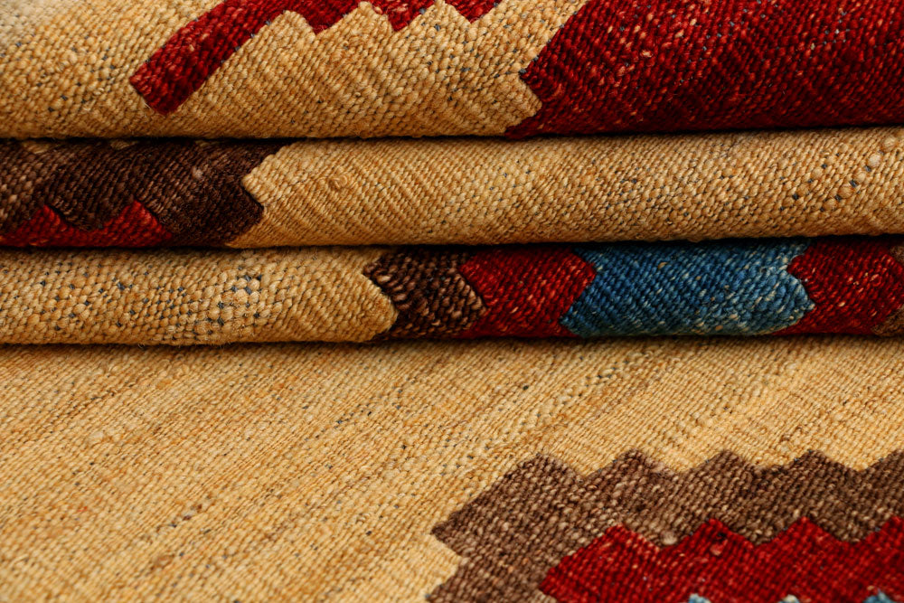 Wheat Kilim 4' 3 x 6' 8 - No. 39539 - ALRUG Rug Store