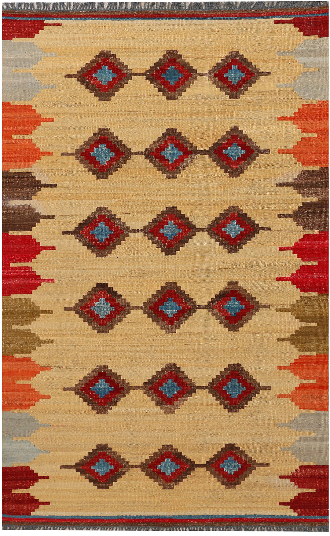 Wheat Kilim 4' 3 x 6' 8 - No. 39539 - ALRUG Rug Store