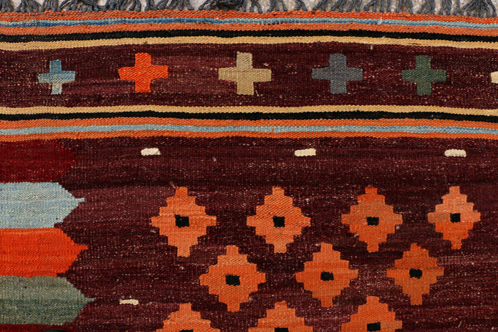 Maroon Kilim 5' x 6' 8 - No. 39540 - ALRUG Rug Store