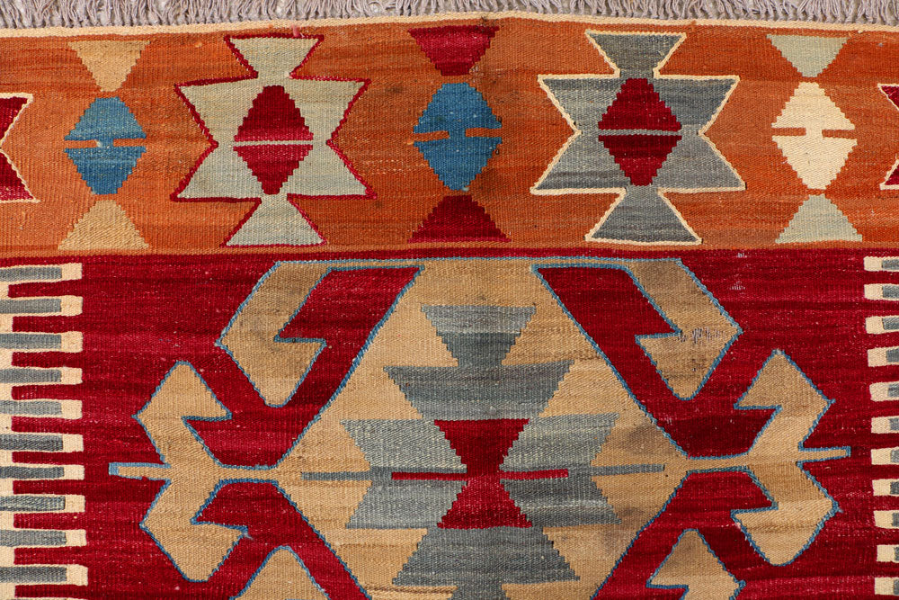 Multi Colored Kilim 7' 1 x 9' 8 - No. 39541 - ALRUG Rug Store