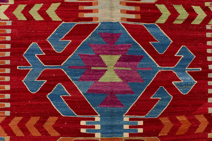 Multi Colored Kilim 7' 1 x 9' 8 - No. 39541 - ALRUG Rug Store