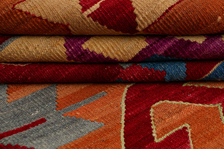 Multi Colored Kilim 7' 1 x 9' 8 - No. 39541 - ALRUG Rug Store