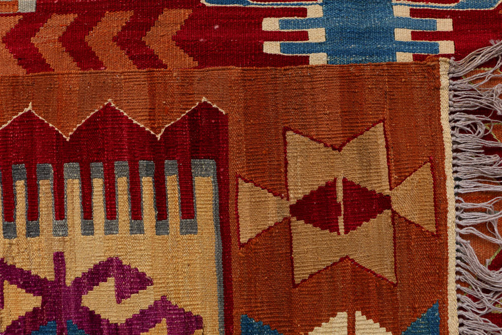 Multi Colored Kilim 7' 1 x 9' 8 - No. 39541 - ALRUG Rug Store