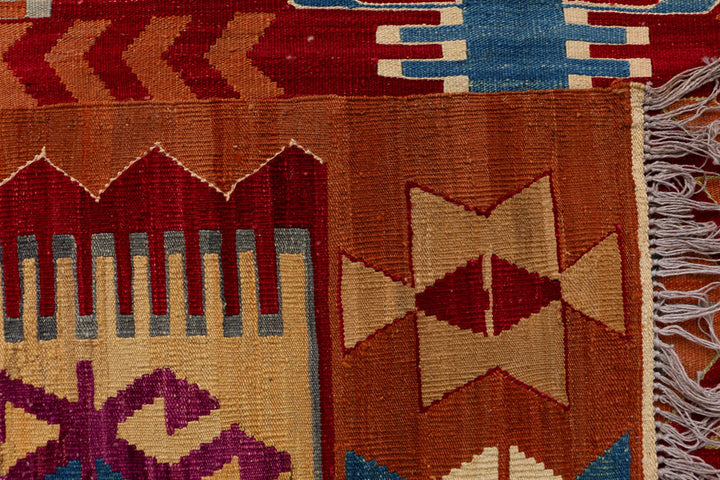 Multi Colored Kilim 7' 1 x 9' 8 - No. 39541 - ALRUG Rug Store