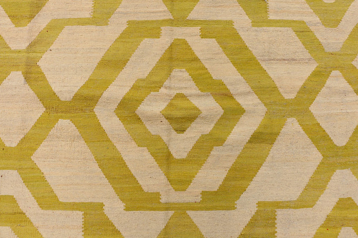 Khaki Kilim 6' 8 x 10' - No. 39542 - ALRUG Rug Store