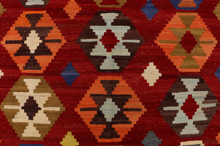Firebrick Kilim 8' 5 x 9' 10 - No. 39545 - ALRUG Rug Store
