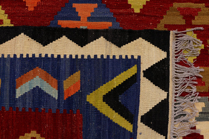 Firebrick Kilim 8' 5 x 9' 10 - No. 39545 - ALRUG Rug Store