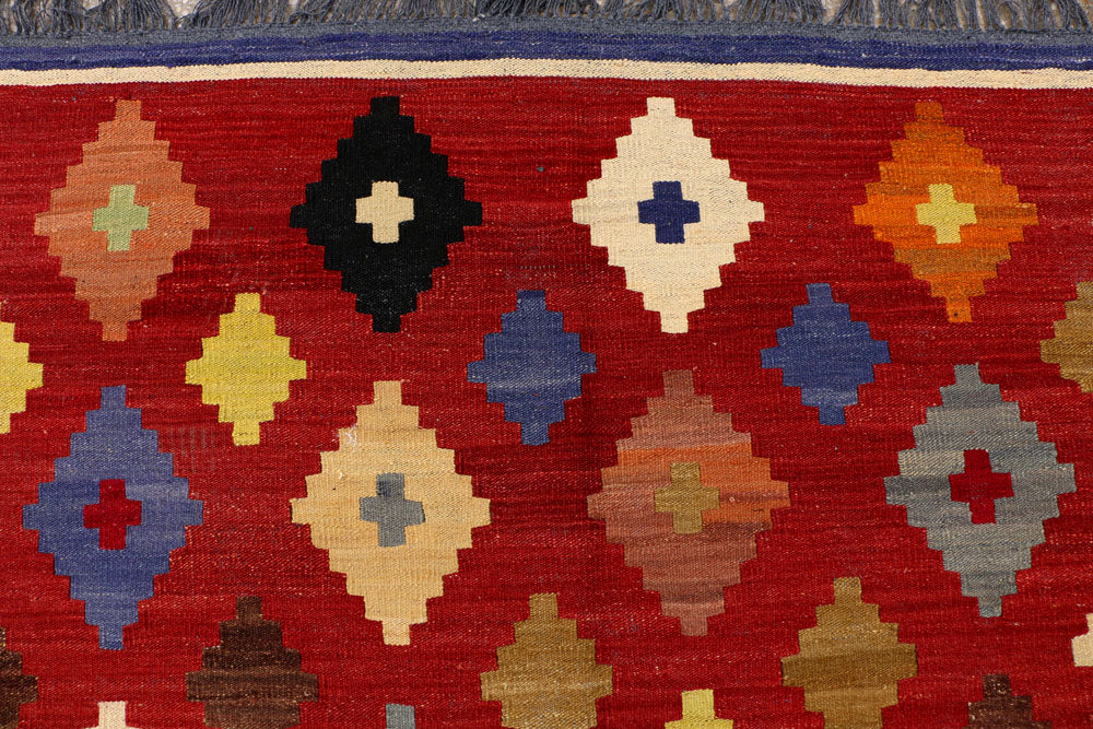 Firebrick Kilim 8' 6 x 10' 2 - No. 39549 - ALRUG Rug Store