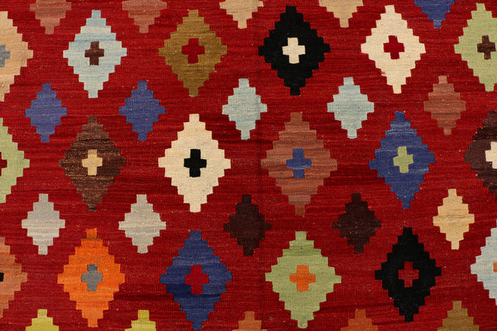 Firebrick Kilim 8' 6 x 10' 2 - No. 39549 - ALRUG Rug Store