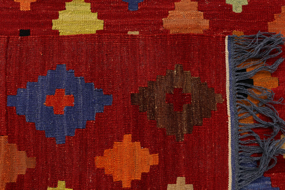 Firebrick Kilim 8' 6 x 10' 2 - No. 39549 - ALRUG Rug Store