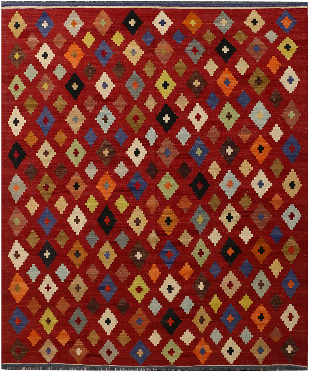 Firebrick Kilim 8' 6 x 10' 2 - No. 39549 - ALRUG Rug Store
