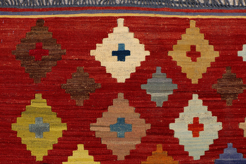 Dark Red Kilim 8' 2 x 10' 1 - No. 39551 - ALRUG Rug Store
