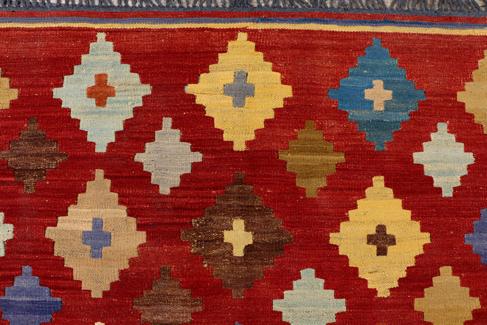 Dark Red Kilim 8' 2 x 10' 1 - No. 39551 - ALRUG Rug Store