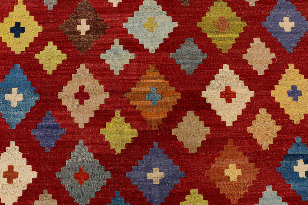 Dark Red Kilim 8' 2 x 10' 1 - No. 39551 - ALRUG Rug Store