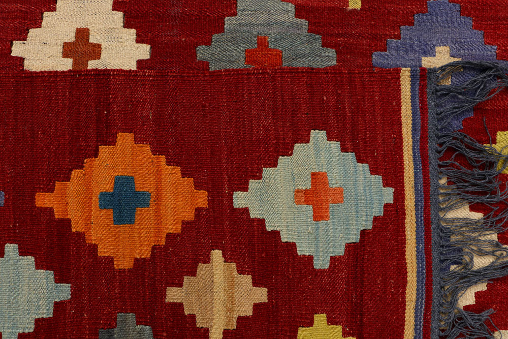 Dark Red Kilim 8' 2 x 10' 1 - No. 39551 - ALRUG Rug Store