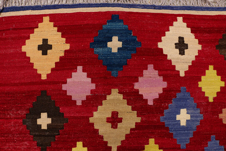 Maroon Kilim 6' 8 x 10' 2 - No. 39552 - ALRUG Rug Store