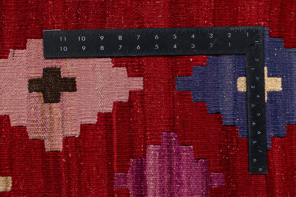 Maroon Kilim 6' 8 x 10' 2 - No. 39552 - ALRUG Rug Store