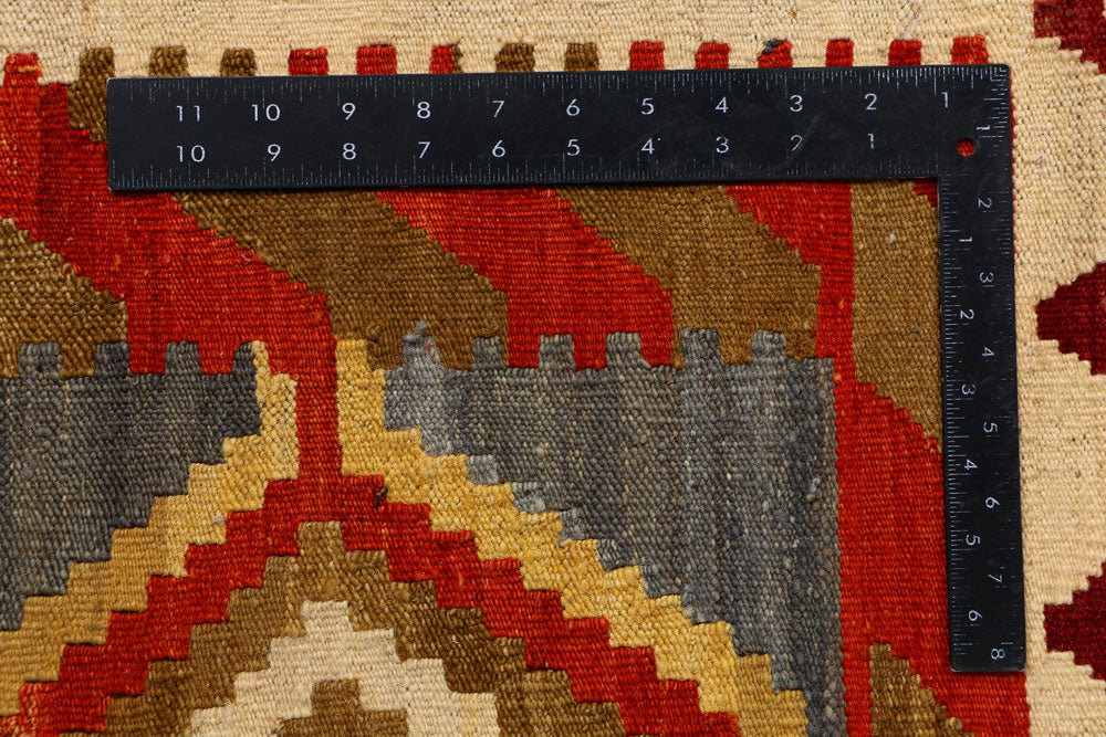 Multi Colored Kilim 6' 11 x 9' 9 - No. 39554 - ALRUG Rug Store