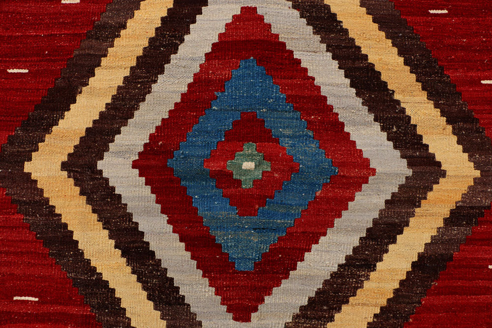 Firebrick Kilim 6' 10 x 10' - No. 39555 - ALRUG Rug Store