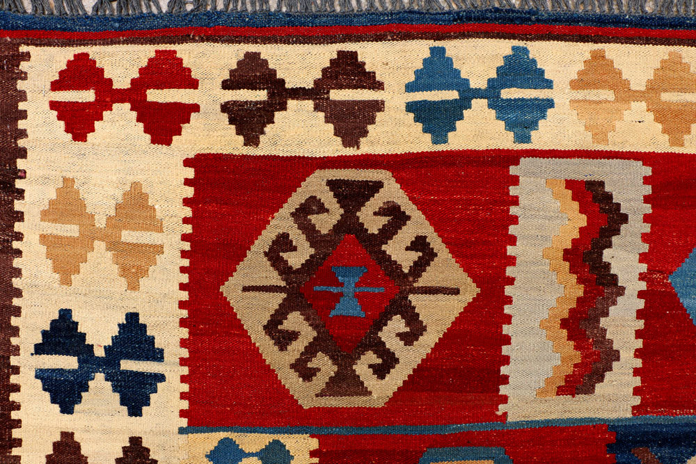 Firebrick Kilim 7' x 10' - No. 39556 - ALRUG Rug Store