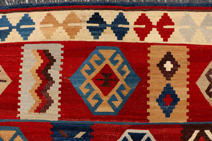 Firebrick Kilim 7' x 10' - No. 39556 - ALRUG Rug Store