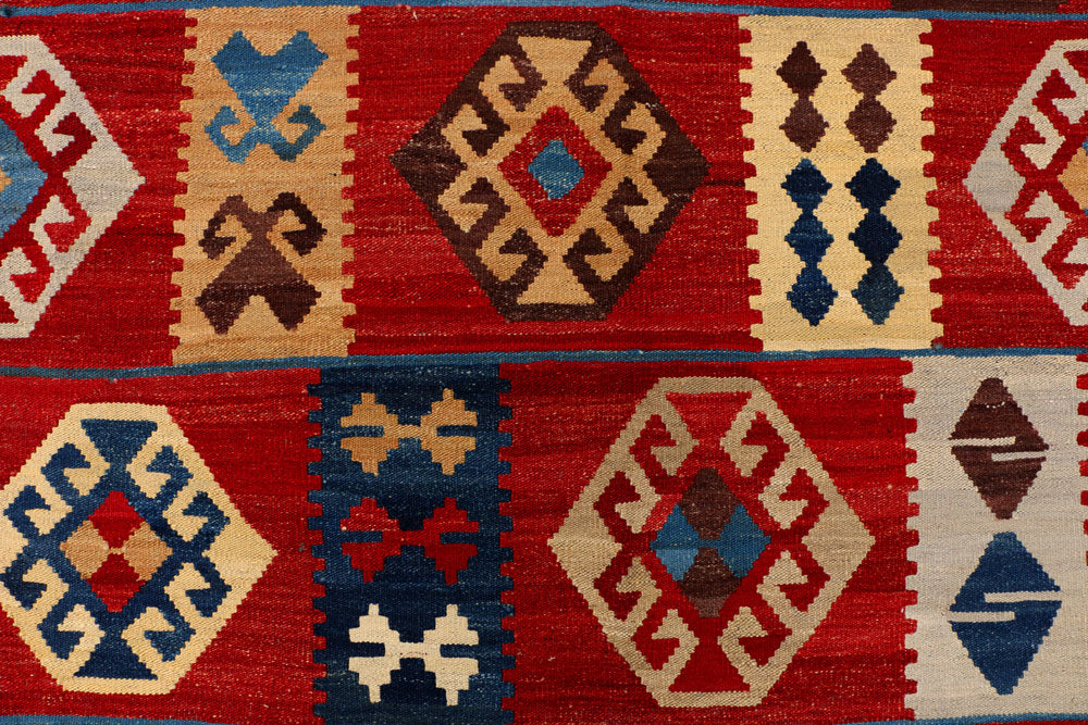 Firebrick Kilim 7' x 10' - No. 39556 - ALRUG Rug Store