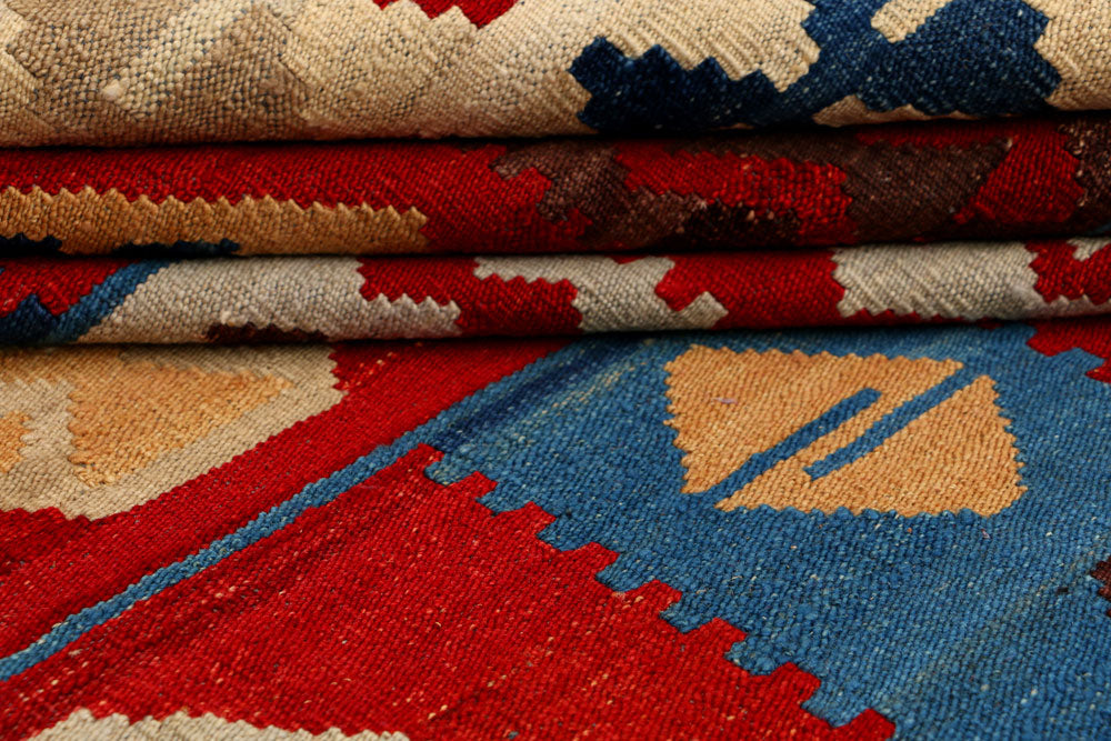 Firebrick Kilim 7' x 10' - No. 39556 - ALRUG Rug Store