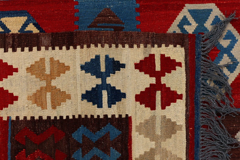 Firebrick Kilim 7' x 10' - No. 39556 - ALRUG Rug Store