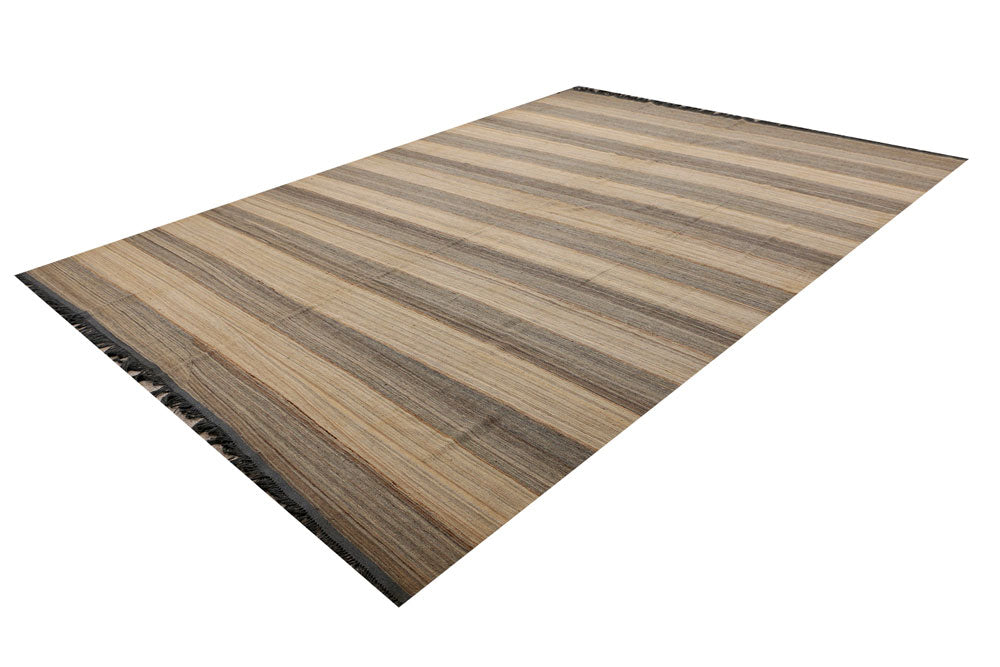 Tan Kilim 10' 2 x 13' 7 - No. 39561 - ALRUG Rug Store