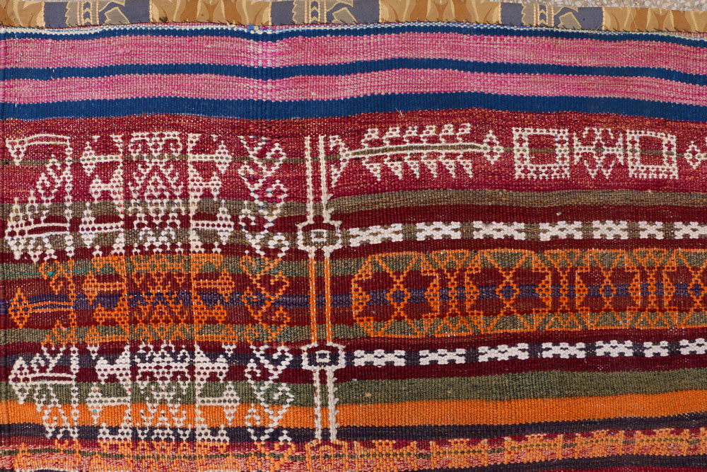 Multi Colored Kilim 4' 2 x 10' 4 - No. 39562 - ALRUG Rug Store