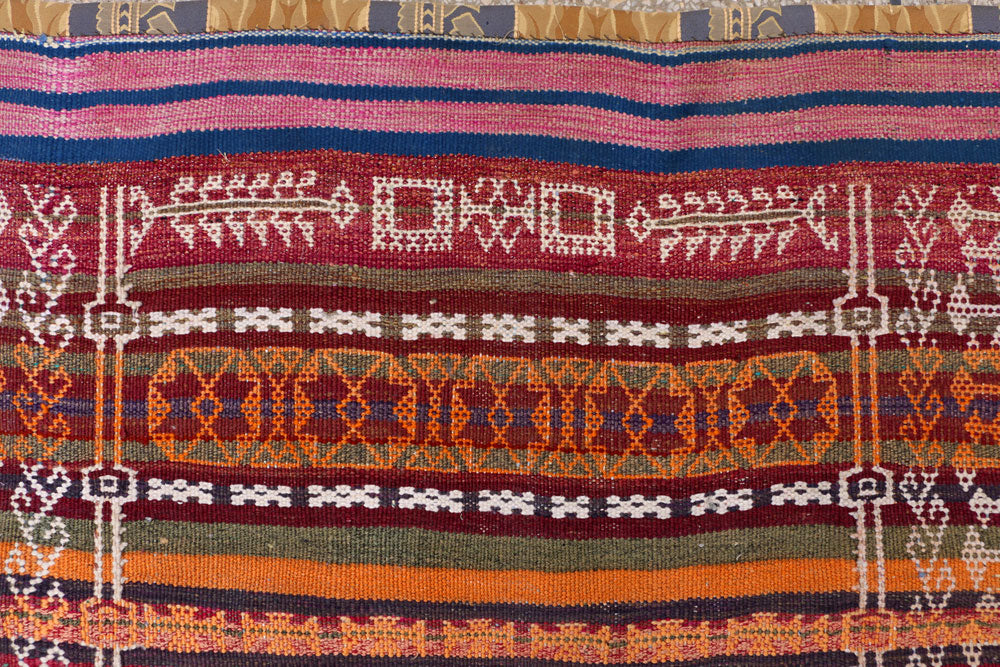 Multi Colored Kilim 4' 2 x 10' 4 - No. 39562 - ALRUG Rug Store