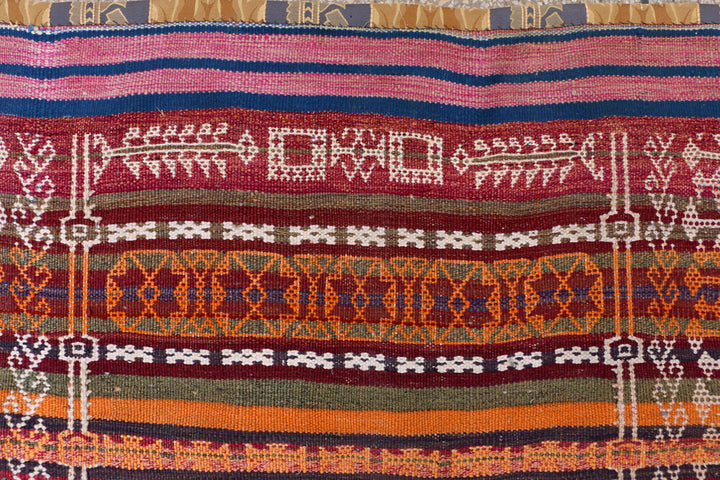 Multi Colored Kilim 4' 2 x 10' 4 - No. 39562 - ALRUG Rug Store