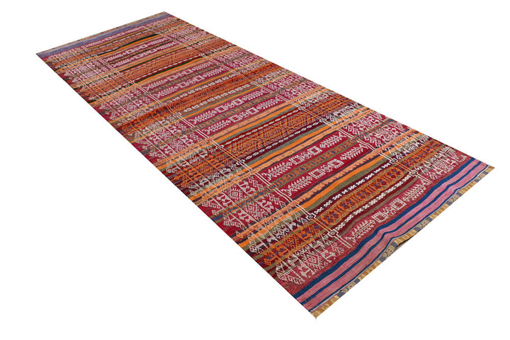 Multi Colored Kilim 4' 2 x 10' 4 - No. 39562 - ALRUG Rug Store