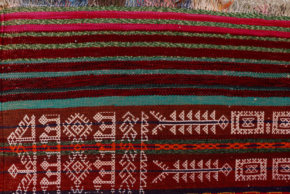 Multi Colored Kilim 4' 2 x 11' 1 - No. 39563 - ALRUG Rug Store