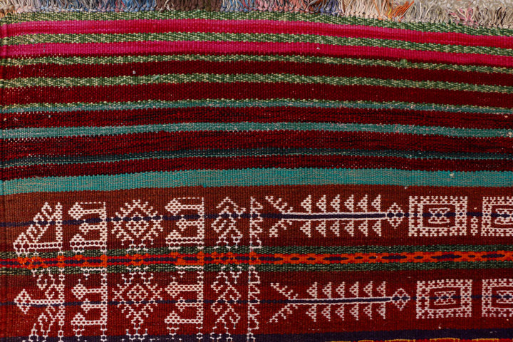Multi Colored Kilim 4' 2 x 11' 1 - No. 39563 - ALRUG Rug Store