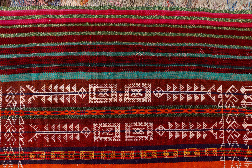 Multi Colored Kilim 4' 2 x 11' 1 - No. 39563 - ALRUG Rug Store