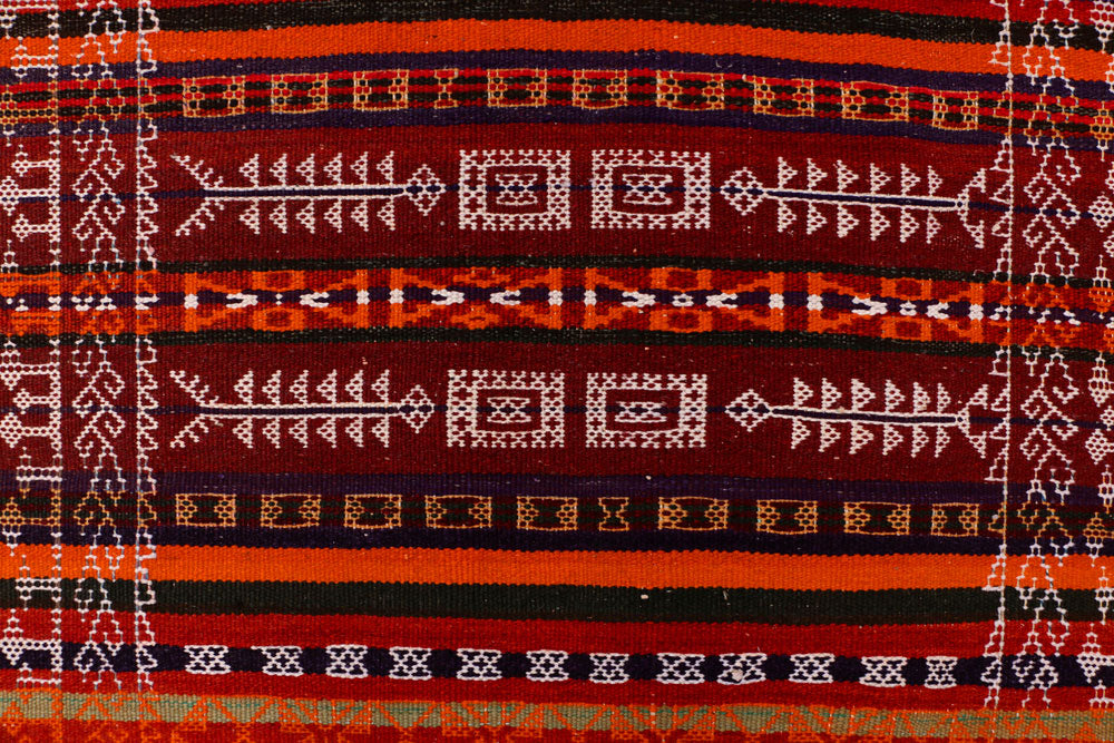 Multi Colored Kilim 4' 2 x 11' 1 - No. 39563 - ALRUG Rug Store