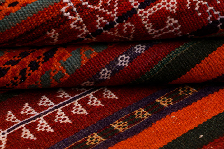 Multi Colored Kilim 4' 2 x 11' 1 - No. 39563 - ALRUG Rug Store