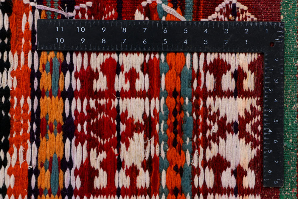 Multi Colored Kilim 4' 2 x 11' 1 - No. 39563 - ALRUG Rug Store