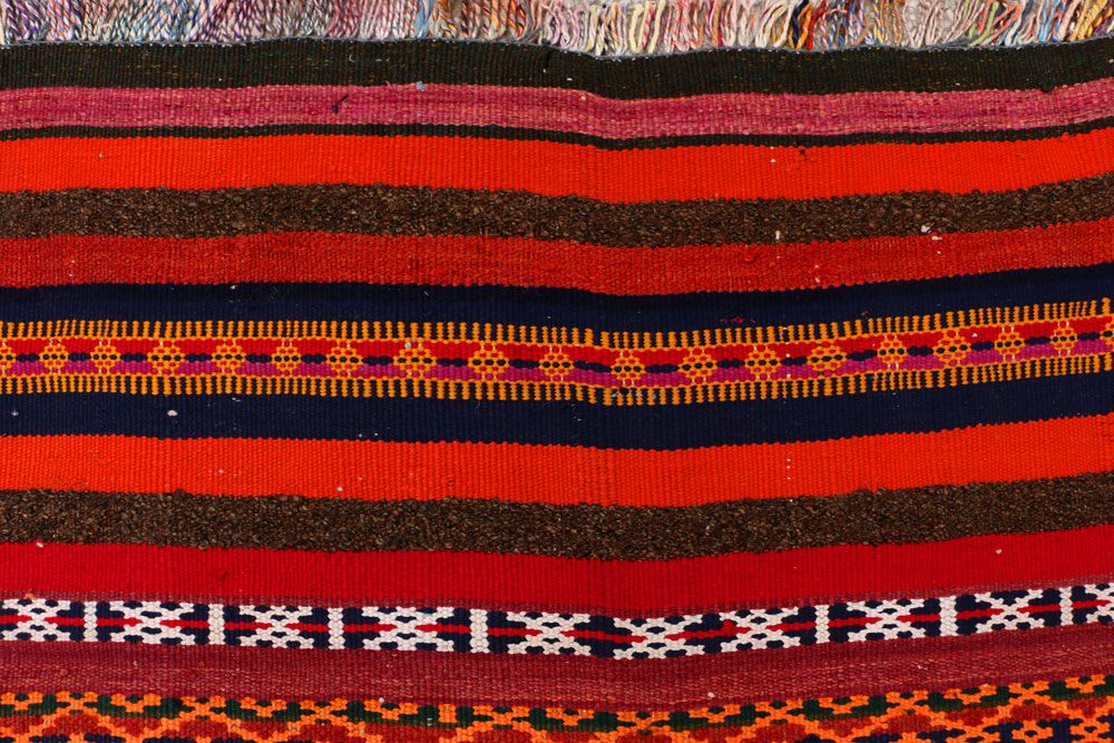 Multi Colored Kilim 3' 11 x 10' 2 - No. 39564 - ALRUG Rug Store
