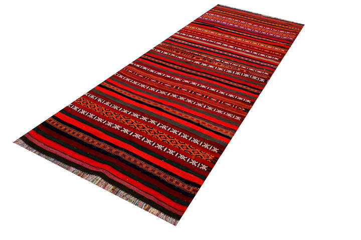 Multi Colored Kilim 3' 11 x 10' 2 - No. 39564 - ALRUG Rug Store