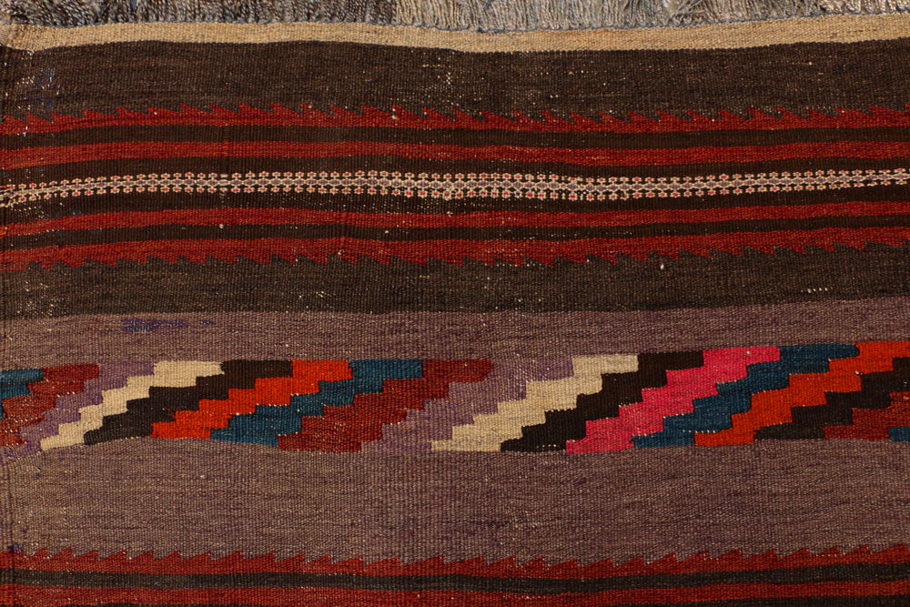 Saddle Brown Kilim 3' 8 x 10' 10 - No. 39565 - ALRUG Rug Store