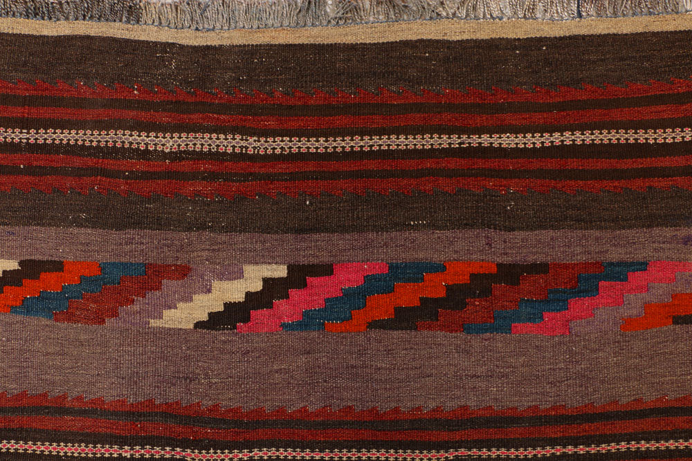 Saddle Brown Kilim 3' 8 x 10' 10 - No. 39565 - ALRUG Rug Store