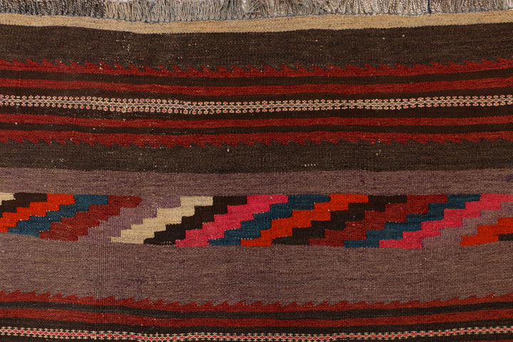 Saddle Brown Kilim 3' 8 x 10' 10 - No. 39565 - ALRUG Rug Store